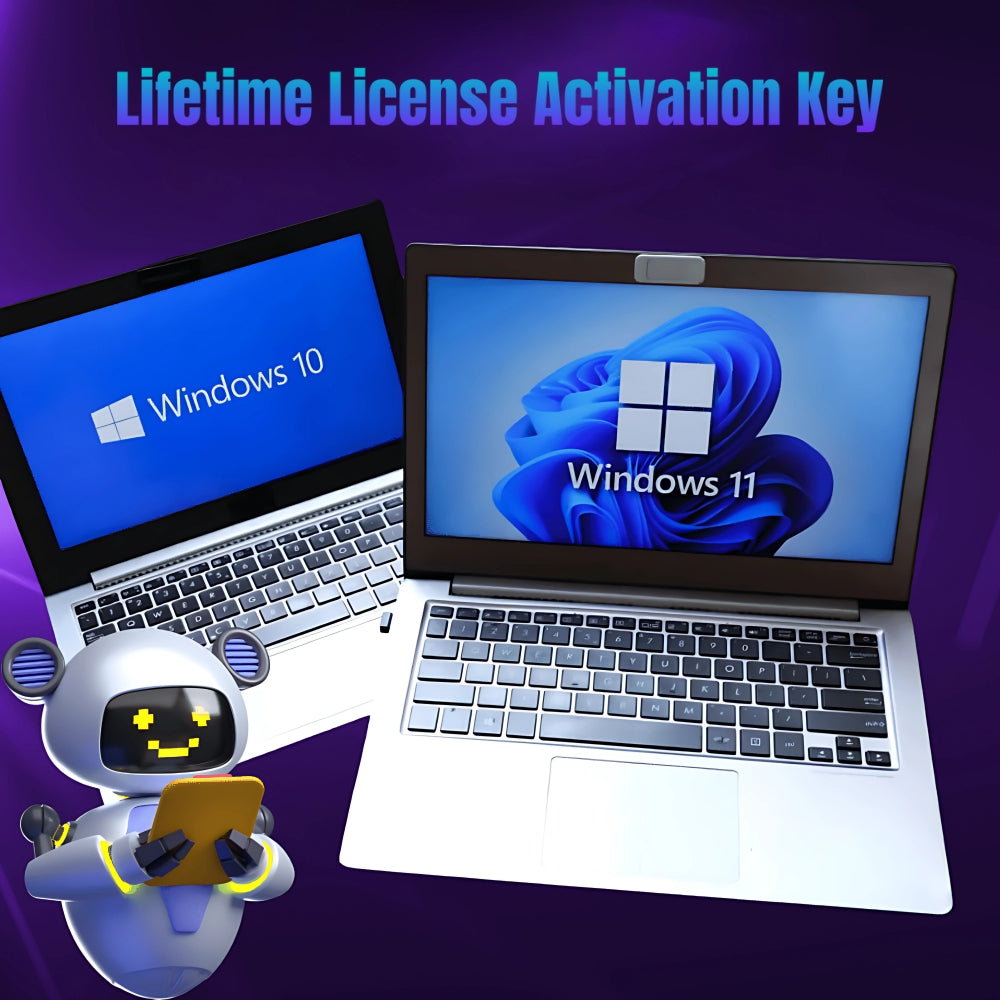 Windows: Lifetime Activation Key for License PRO 10 – PRO 11 – HOME 10 – HOME 11
