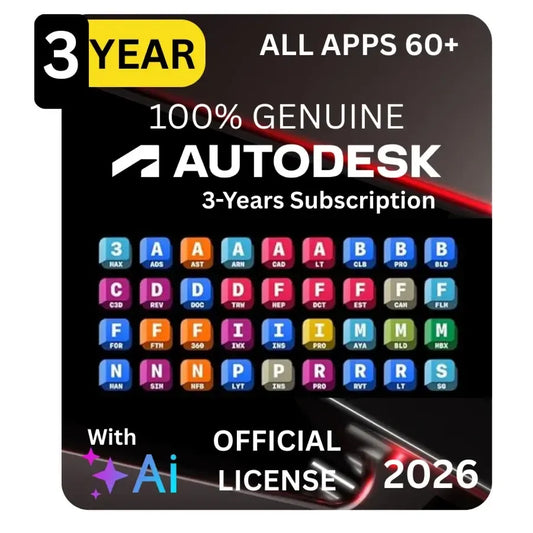 (3 Years) Autodesk All 60+ Apps On Email Win/Mac